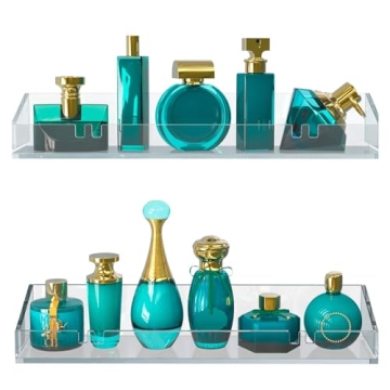Vdomus Acrylic Bathroom Shelves for Stylish Storage