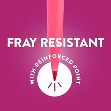 Paper Mate Flair Felt Tip Pens, Medium Point (0.7mm), Black, 4 Count