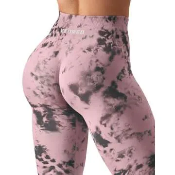 YEOREO Women's Scrunch Butt Lifting Gym Leggings in Pink
