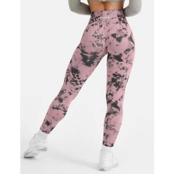 YEOREO Women's Scrunch Butt Lifting Gym Leggings in Pink
