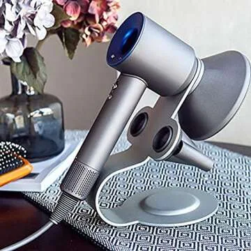 PDTXCLS Hair Dryer Holder Compatible with Dyson Supersonic, Aluminum Alloy Bracket Holder, Bathroom Organizer for Dyson Supersonic Hair Dryer Tools
