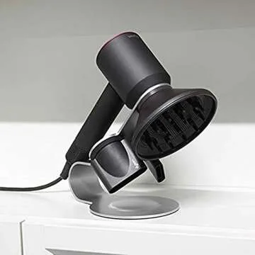 PDTXCLS Hair Dryer Holder Compatible with Dyson Supersonic, Aluminum Alloy Bracket Holder, Bathroom Organizer for Dyson Supersonic Hair Dryer Tools