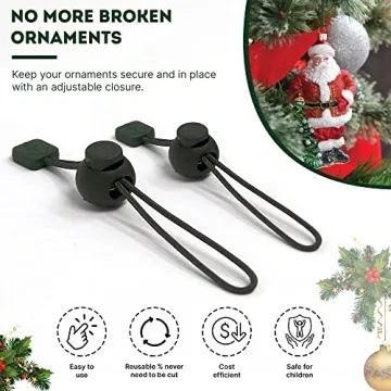 Durable Ornament Anchor Hooks for Secure Holiday Decorating