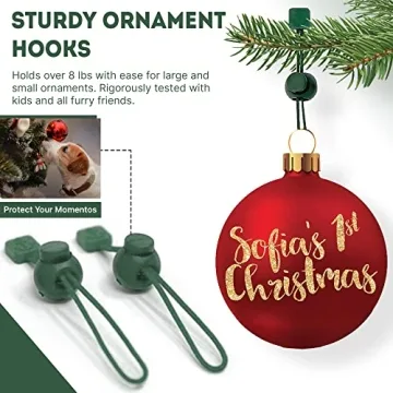 Durable Ornament Anchor Hooks for Secure Holiday Decorating