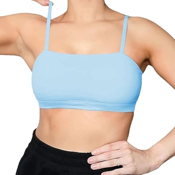 Aoxjox Women's Stylish Bandeau Sports Bra for Workouts