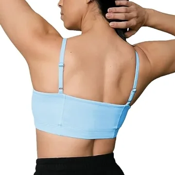 Aoxjox Women's Stylish Bandeau Sports Bra for Workouts