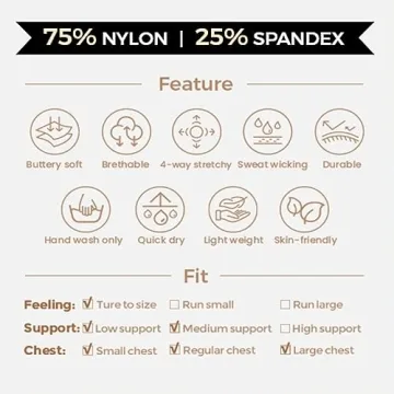 Aoxjox Women's Stylish Bandeau Sports Bra for Workouts