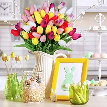 Winlyn Multicolor Faux Tulips for All Occasions
