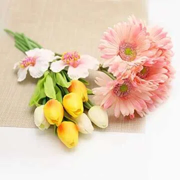 Winlyn Multicolor Faux Tulips for All Occasions