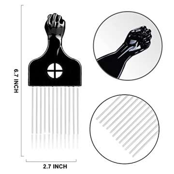 Supaze 3Pcs Hair Styling Set - Curl Sponges & Pick