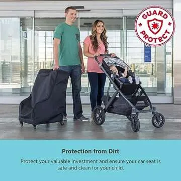 J.L. Childress Deluxe Car Seat Travel Bag with Wheels