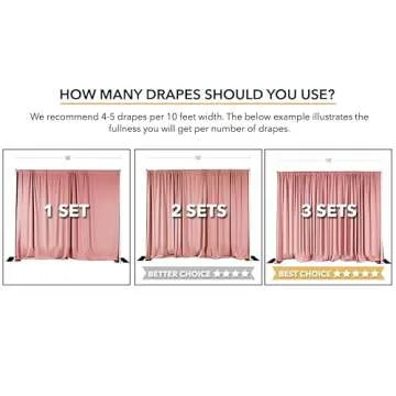 Elegant 10x10 ft IFR Polyester Backdrop Drapes for Events