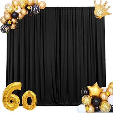 Elegant 10x10 ft IFR Polyester Backdrop Drapes for Events