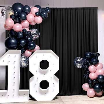 Elegant 10x10 ft IFR Polyester Backdrop Drapes for Events