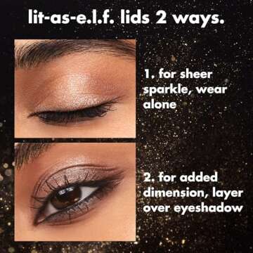 e.l.f. Fine As Fleck Glitter Eyeshadow, Long-Lasting Sheer Eye Makeup With A Shimmer Finish, Smooth ...