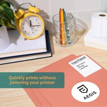 Aegis 12 Rolls of Direct Thermal Labels for Any Printer