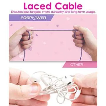 FosPower Kids Headphones with LED Cat Ears (85dB Safe Volume Limit), 3.5mm Soft On-Ear Wired Headphones with Tangle-Free Laced Cables for iPad/Tablet/School/Travel - Hot Pink/Purple