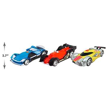 Hot Wheels Color Crashers Cyber Speeder, Motorized Toy Car with Lights & Sounds, Blue, Kids Toys for Ages 3 Up by Just Play