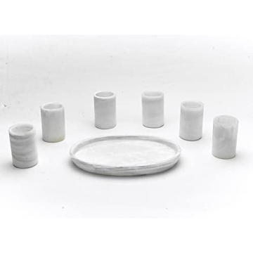 Handmade Artistic Onyx Stone Shot Glasses Set for Parties