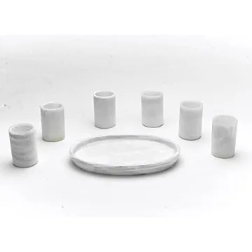 Handmade Artistic Onyx Stone Shot Glasses Set for Parties