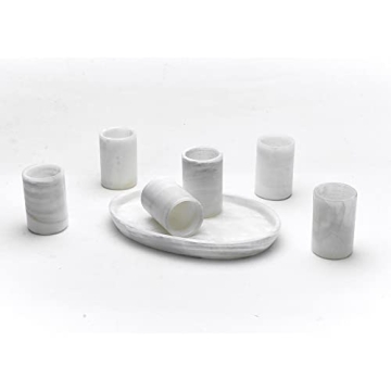 Handmade Artistic Onyx Stone Shot Glasses Set for Parties