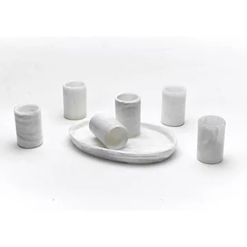 Handmade Artistic Onyx Stone Shot Glasses Set for Parties
