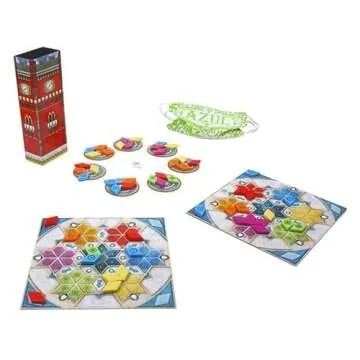 Azul Summer Pavilion Board Game - Strategic Tile-Placement Game for Family Fun, Great Game for Kids ...