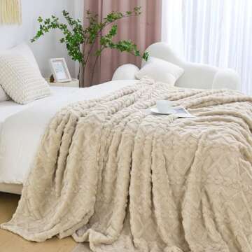 Aganear Fleece Twin Blanket - Lightweight & Soft