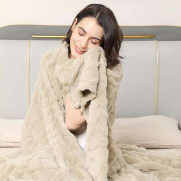 Aganear Fleece Twin Blanket - Lightweight & Soft