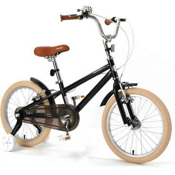 montresor Toddler Bike, Bicycle for Kids 3-5 Year with Removable Training Wheels, Bell, Kickstand, Basket, 16 inch, Birthday Gift for 4 Year Old Little Girl, Pink