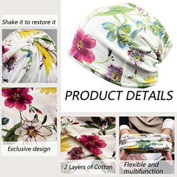 JarseHera Women’s Slouchy Beanie for Chemo Support