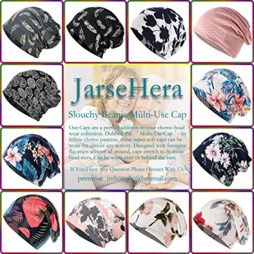 JarseHera Women’s Slouchy Beanie for Chemo Support