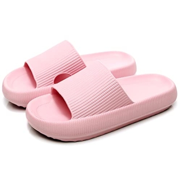 rosyclo Cloud Slippers for Women and Men, Ladies Pillow Massage Shower Bathroom Non-Slip Soft Comfy ...