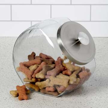 Anchor Hocking Penny Candy Jar 1 Gallon Glass Jar with Lid, Set of 2 Jars