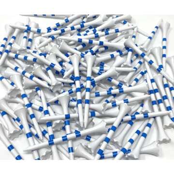 NorthPointe 3 ¼” Golf Tees - 100 Plastic Tees in Bulk