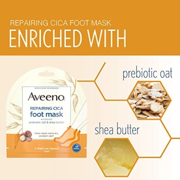 Aveeno CICA Foot & Hand Masks for Extra Dry Skin