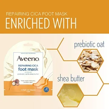 Aveeno CICA Foot & Hand Masks for Extra Dry Skin