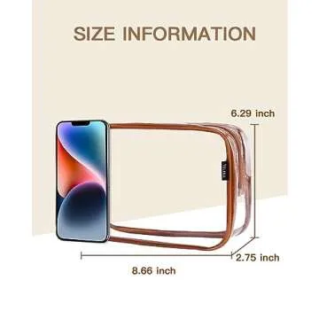 Telena Clear Travel Essentials Toiletry Bags - TSA Approved 2PCS Multifunctional Cosmetic Makeup Packs,Quart Size Carry On Accessories,Luggage Organizer For Women & Men,PVC Material,Pink