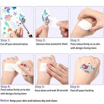 36 Pcs Mermaid Bracelets Set for Kids Birthday Party