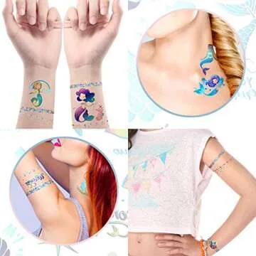 36 Pcs Mermaid Bracelets Set for Kids Birthday Party