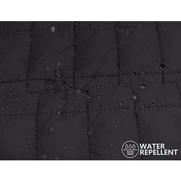 Little Donkey Andy Women's Puffer Jacket, Lightweight Warm Hiking Jacket with Post-Consumer Synthetic Insulation Black XL