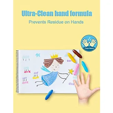 YPLUS Peanut Crayons 24 Colors Washable Non-Toxic for Toddlers