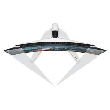 Alienware AW3225QF 31.6" 4K UHD (3840 x 2160) 240Hz Curved Gaming Monitor (Renewed)