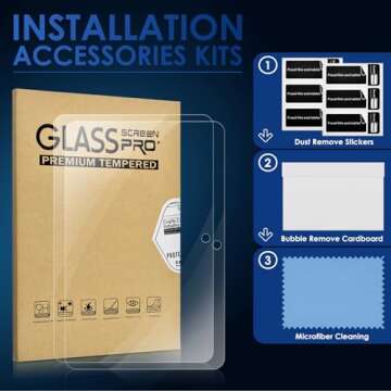 【2-PACK】DETUOSI Screen Protector for Amazon Kindle All-New Fire 7 / Fire 7 Kids (12th Generation, 2022) 7.0-inch, Ultra-Clear/Case-Friendly/Touch Sensitive/Bubble Free/Anti-Scratch Tempered Glass Mica