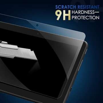 【2-PACK】DETUOSI Screen Protector for Amazon Kindle All-New Fire 7 / Fire 7 Kids (12th Generation, 2022) 7.0-inch, Ultra-Clear/Case-Friendly/Touch Sensitive/Bubble Free/Anti-Scratch Tempered Glass Mica