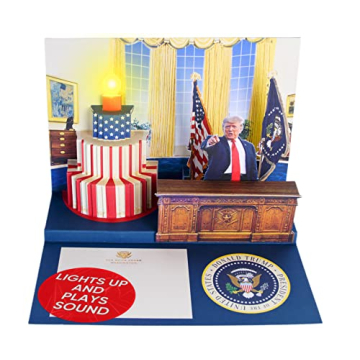 Pop Up Birthday Card with Light & Sound - Donald Trump Voice!
