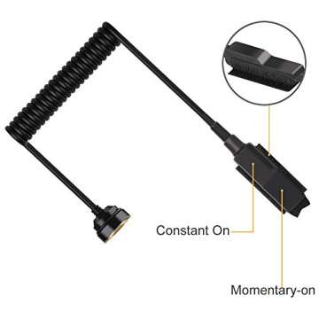 Feyachi GL6 Green Laser Sight with Versatile Mounting ML87 Mlok Rail Mount and Pressure Switch