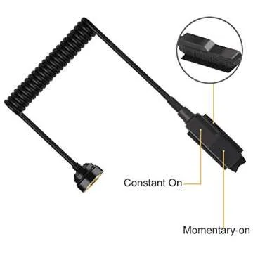 Feyachi GL6 Green Laser Sight with Versatile Mounting ML87 Mlok Rail Mount and Pressure Switch