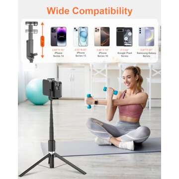 67-inch Selfie Stick Tripod Combo for Instant Memories