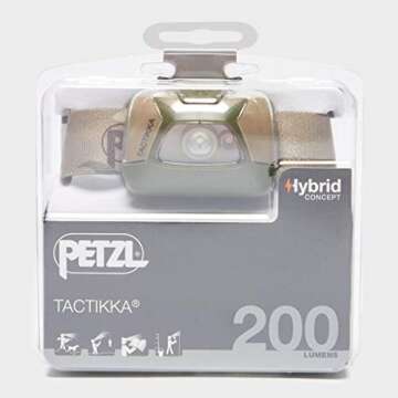 Petzl TACTIKKA Headlamp - Camouflage, Lightweight, Versatile